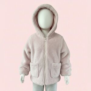 Madden Girl Light Pink Fuzzy Jacket